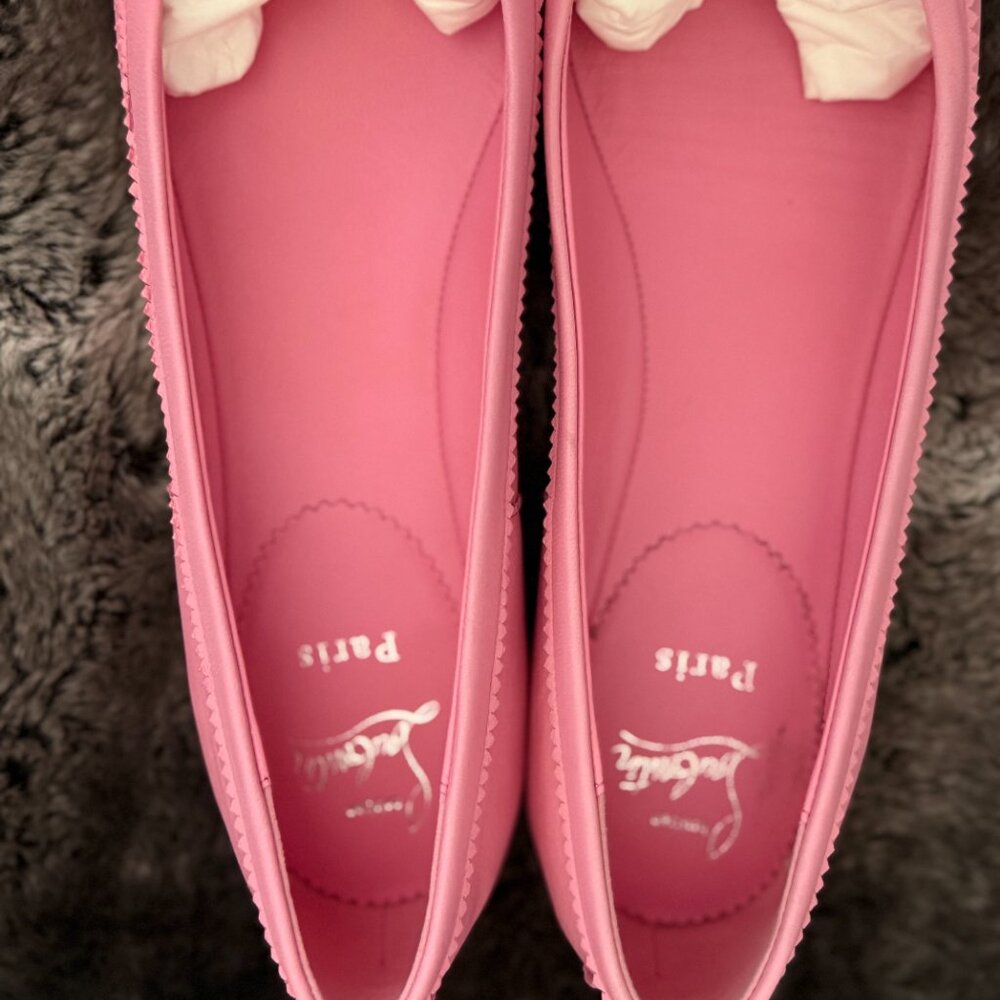 New Christian Louboutin MAMADRAGUE Leather Ballerina Ballet Flats. US Size 10.5B - Picture 6 of 13
